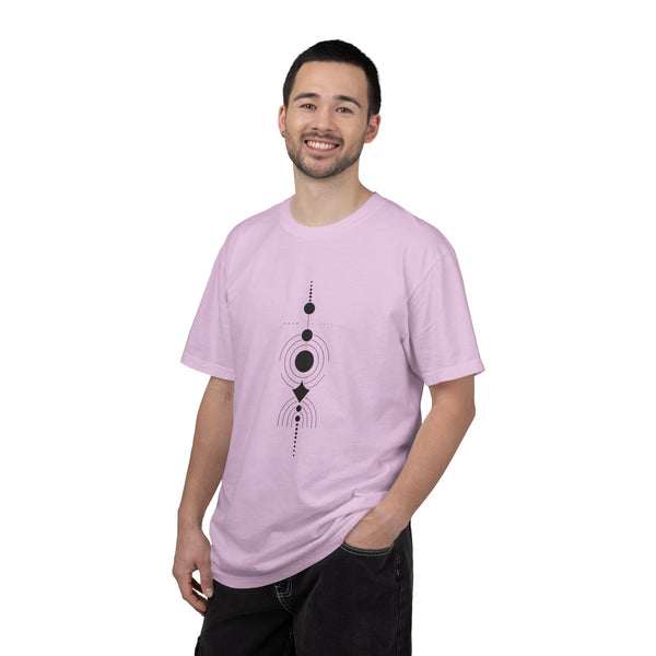 T-shirt with black geometric design Unisex Garment-Dyed T-shirt