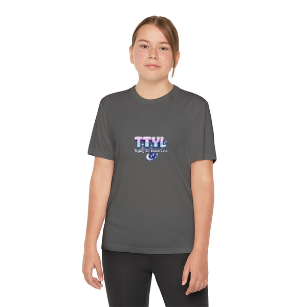 TTYL Typography Tee | Youth Competitor Shirt, Pastel Retro Text