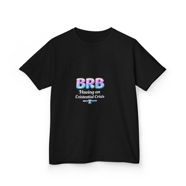 BRB Pastel Bubble Text Kids Tee | Online Chat, Cute Vaporwave Design
