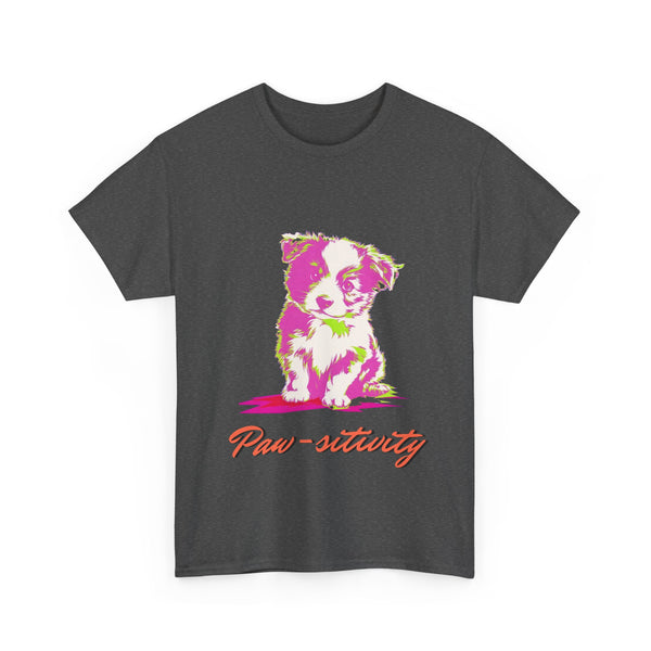 Puppy Sitting Unisex Heavy Cotton Tee | Gift for Men