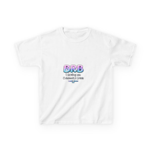 BRB Pastel Bubble Text Kids Tee | Online Chat, Cute Vaporwave Design
