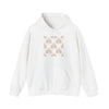 Vintage Bow & Floral Repeat Hoodie | Coquette Lace Scallop Pattern