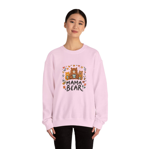 Mama Bear Sweatshirt — Cute Mama Bear & Cubs Floral Mother's Day Gift