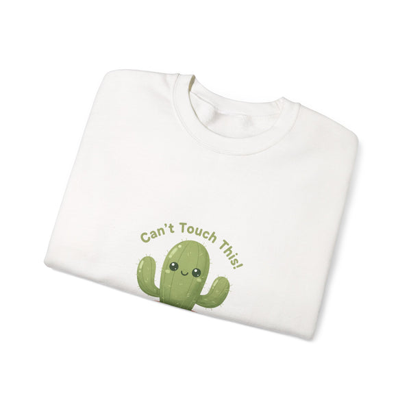 Can't Touch This Cactus Sweatshirt | Plant Parent Humor, Sage Palette