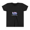 LOL Life's Overwhelming Laughter Youth Tee | Pastel Bubble Text