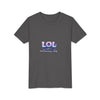 LOL Life's Overwhelming Laughter Youth Tee | Pastel Bubble Text