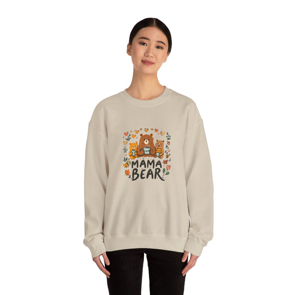 Mama Bear Sweatshirt — Cute Mama Bear & Cubs Floral Mother's Day Gift
