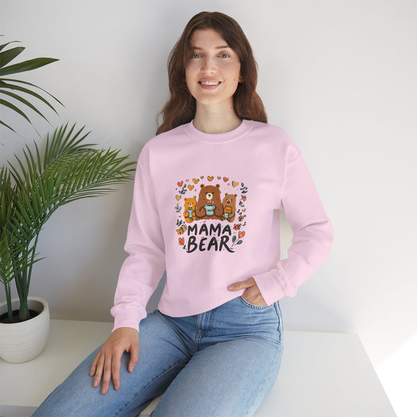 Mama Bear Sweatshirt — Cute Mama Bear & Cubs Floral Mother's Day Gift