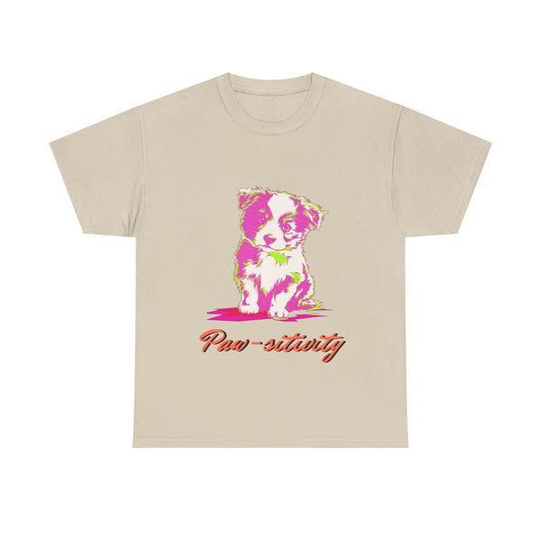 Puppy Sitting Unisex Heavy Cotton Tee | Gift for Men
