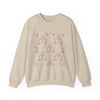 Vintage Bow & Floral Repeat Sweatshirt | Coquette Lace Pattern