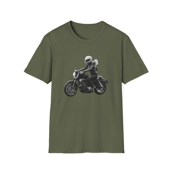 Woman Biker Unisex Softstyle T-Shirt
