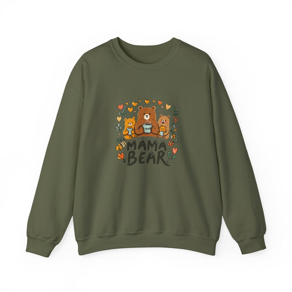 Mama Bear Sweatshirt — Cute Mama Bear & Cubs Floral Mother's Day Gift