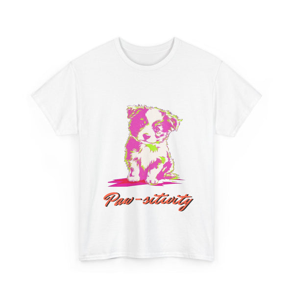 Puppy Sitting Unisex Heavy Cotton Tee | Gift for Men