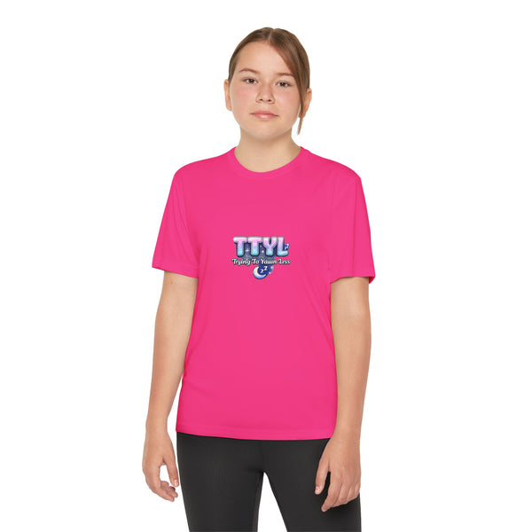 TTYL Typography Tee | Youth Competitor Shirt, Pastel Retro Text
