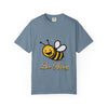Bee happy/ yellow bee/ Unisex Garment-Dyed T-shirt