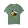 Bee happy/ yellow bee/ Unisex Garment-Dyed T-shirt