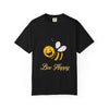 Bee happy/ yellow bee/ Unisex Garment-Dyed T-shirt