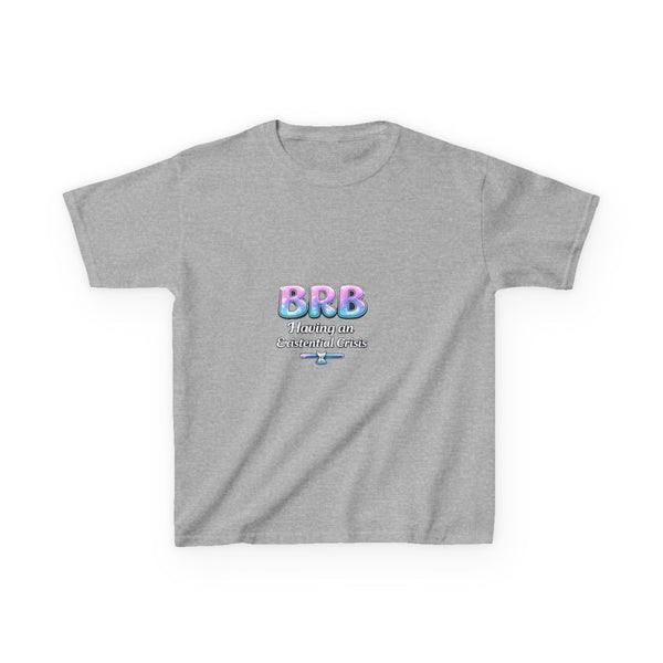 BRB Pastel Bubble Text Kids Tee | Online Chat, Cute Vaporwave Design