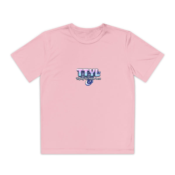 TTYL Typography Tee | Youth Competitor Shirt, Pastel Retro Text