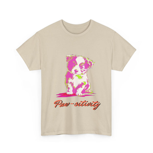 Puppy Sitting Unisex Heavy Cotton Tee | Gift for Men