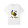 Bee happy/ yellow bee/ Unisex Garment-Dyed T-shirt