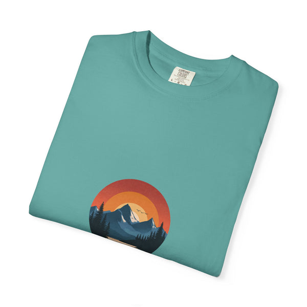 Peace Loading T-Shirt — Mountain Sunset Graphic Tee