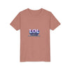 LOL Life's Overwhelming Laughter Youth Tee | Pastel Bubble Text