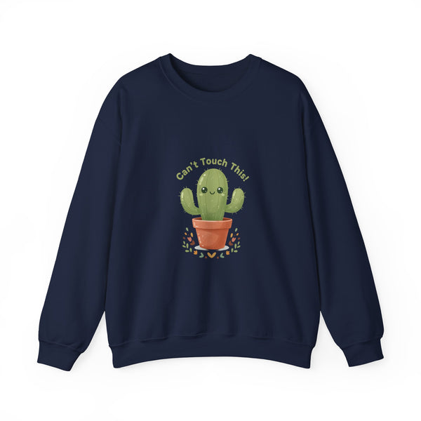 Can't Touch This Cactus Sweatshirt | Plant Parent Humor, Sage Palette