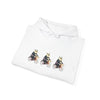 Panda Trio Cycling Hoodie – Cute Biking Animal Graphic Sweatshirt