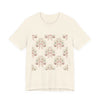 Blush Bow & Floral Repeat Tee | Coquette Lace Pattern