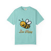 Bee happy/ yellow bee/ Unisex Garment-Dyed T-shirt