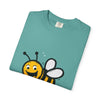 Bee happy/ yellow bee/ Unisex Garment-Dyed T-shirt