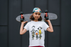 Happy Family Cycling T-Shirt | Father Mother Son Riding Bikes | Spring Family Adventure Tee | Cute Family Bicycle Shirt | Unisex Graphic Tee