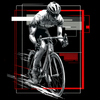 Bike Rider Graphic T-Shirt | Confident Cyclist with Helmet | Cycling Lover Gift | Bicycle Adventure Tee